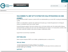 Tablet Screenshot of ksmef.no
